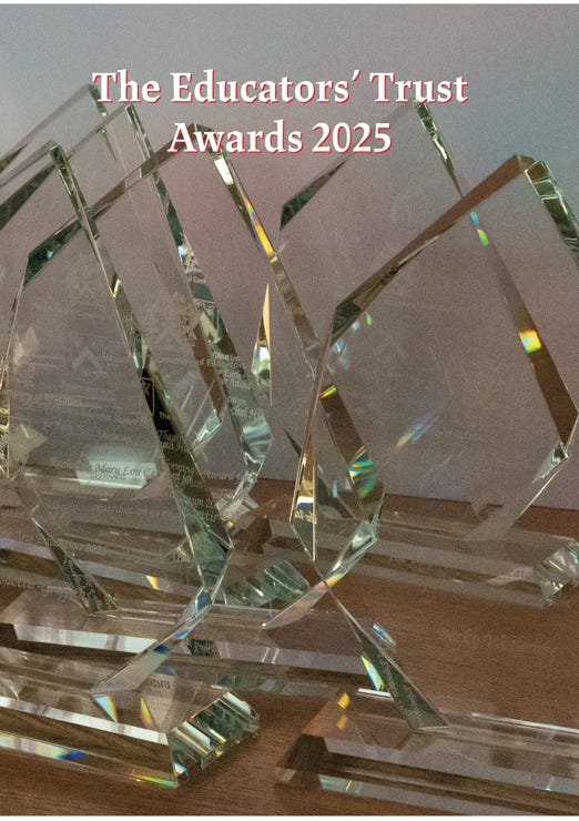 Cover of the awards booklet with full citations 2023