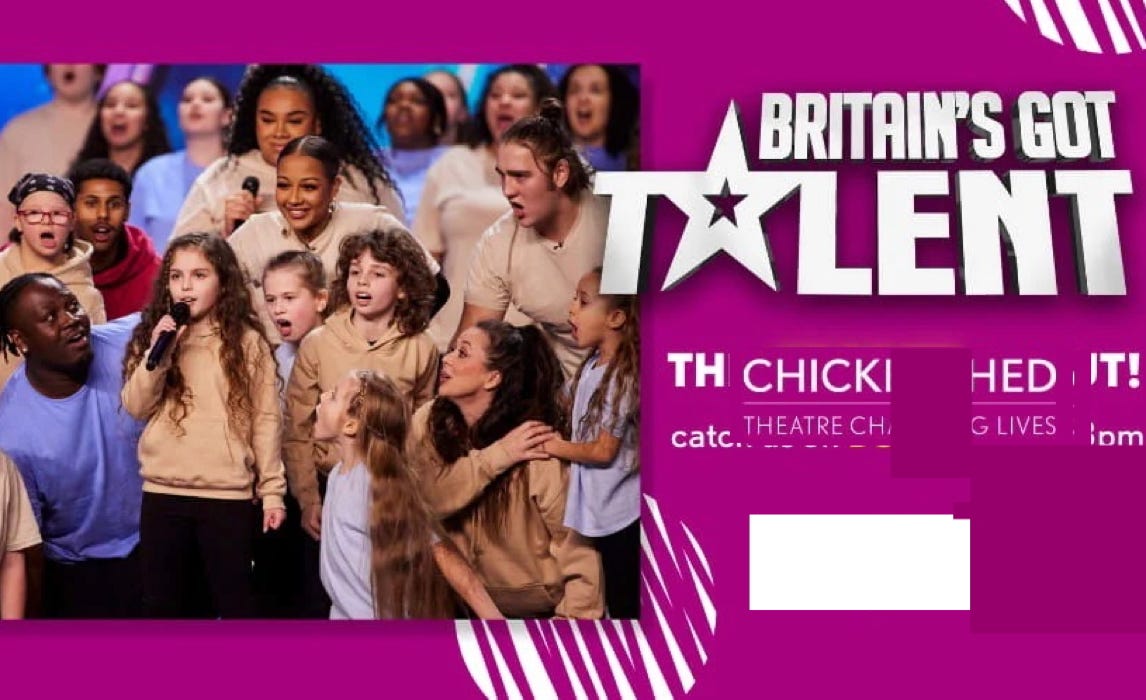 Chickenshed win through on Britain's Got Talent - the ITV poster