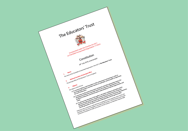 Cover of the Trust Constitution